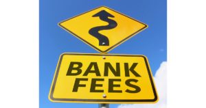 Photo of traffic sign that says bank fees